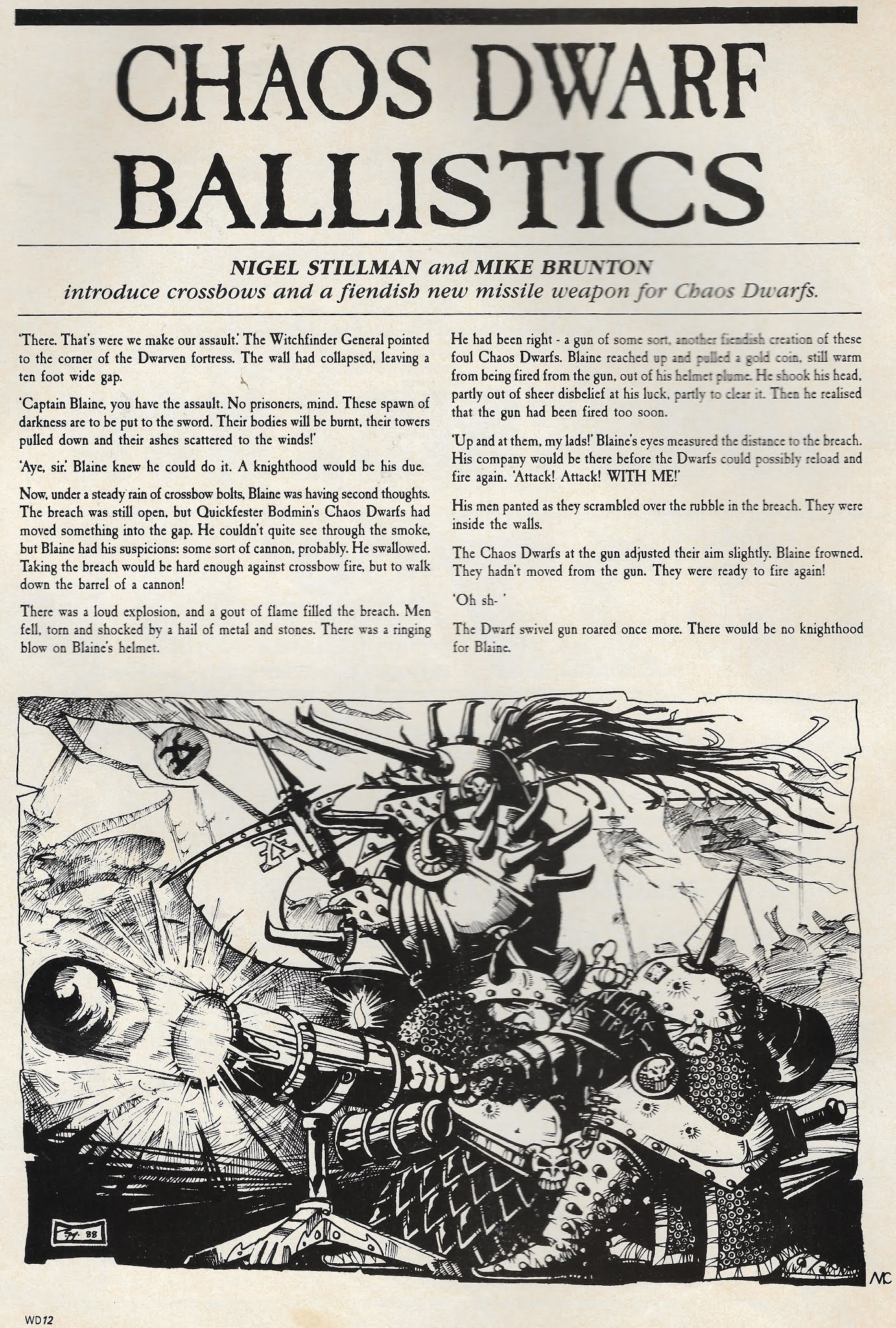 Malacassa's Oldhammer Blog Building Chaos Dwarf Swivel Guns