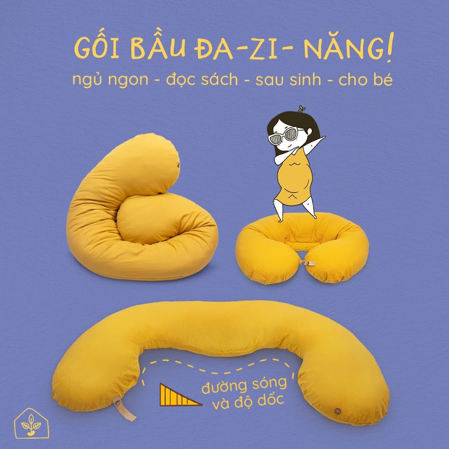 [A159] Hướng dẫn chọn mẫu gối bầu Đậu Khuyết cho phụ nữ mới mang thai