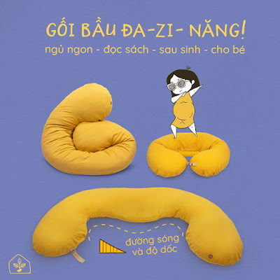 [A159] Tìm hiểu mẫu gối đa năng Bà Bầu giảm đau mỏi cơ thể tốt nhất