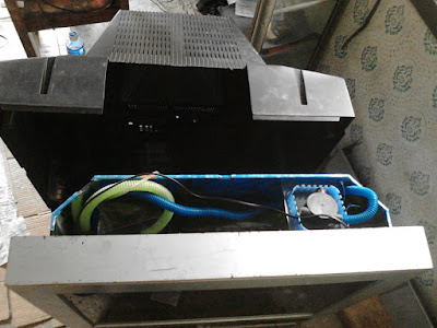 cara buat tv jadi aquarium