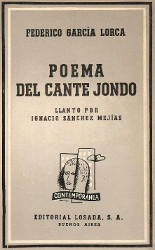 Portada del libro poema del cante jondo para descargar en pdf gratis