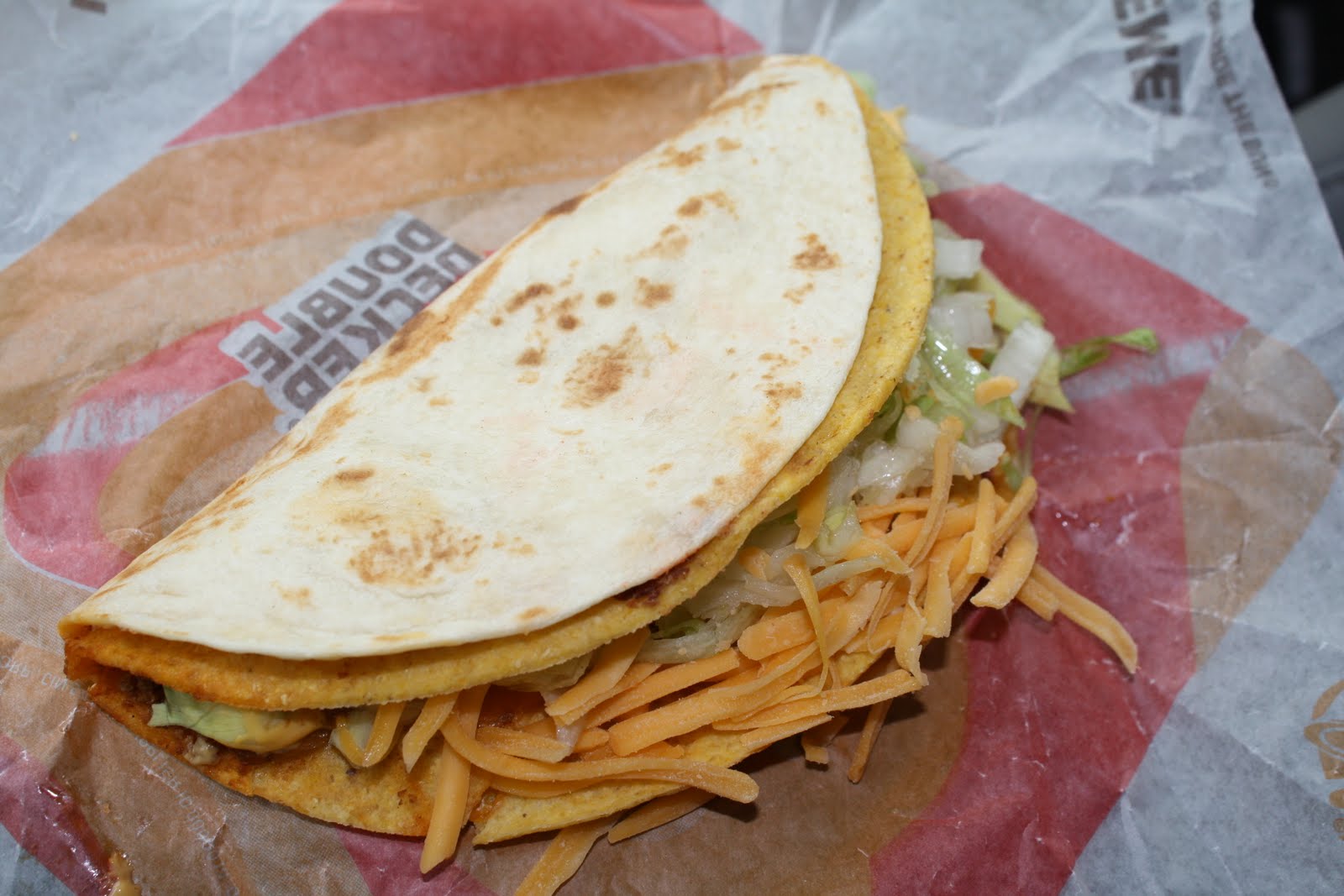 An Immovable Feast Fast Food Review Taco Bell Cheesy Double Decker Taco