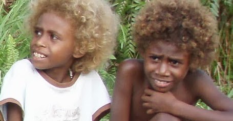 Aborigines And Melanesians Naturally Blonde Hair And Dark Skin