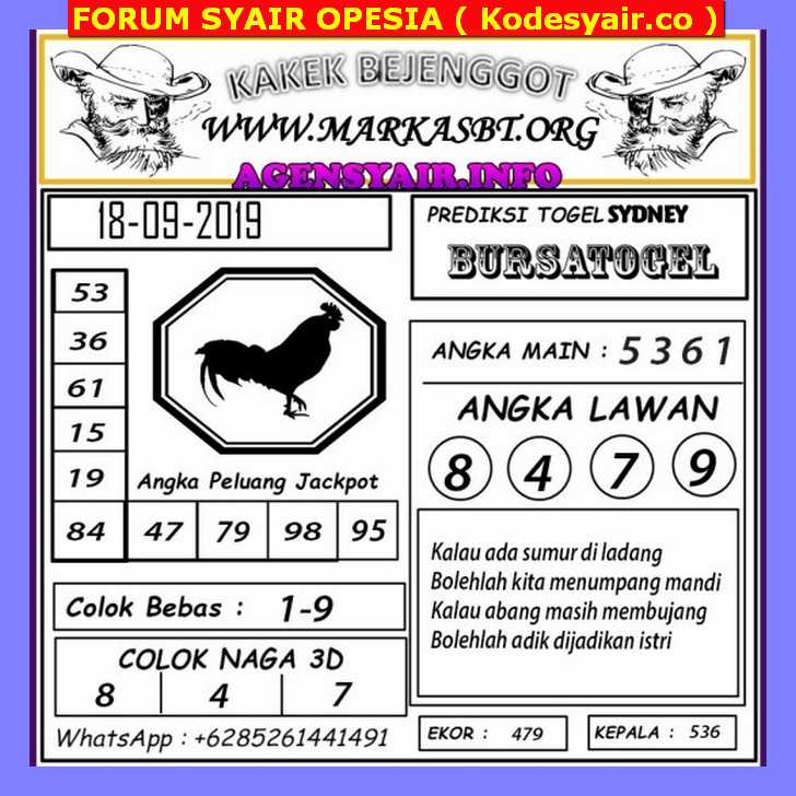 KODE SYAIR SDY