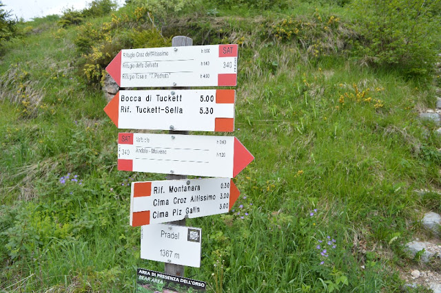 rifugio pradel montanara croz dell'altissimo molveno escursione