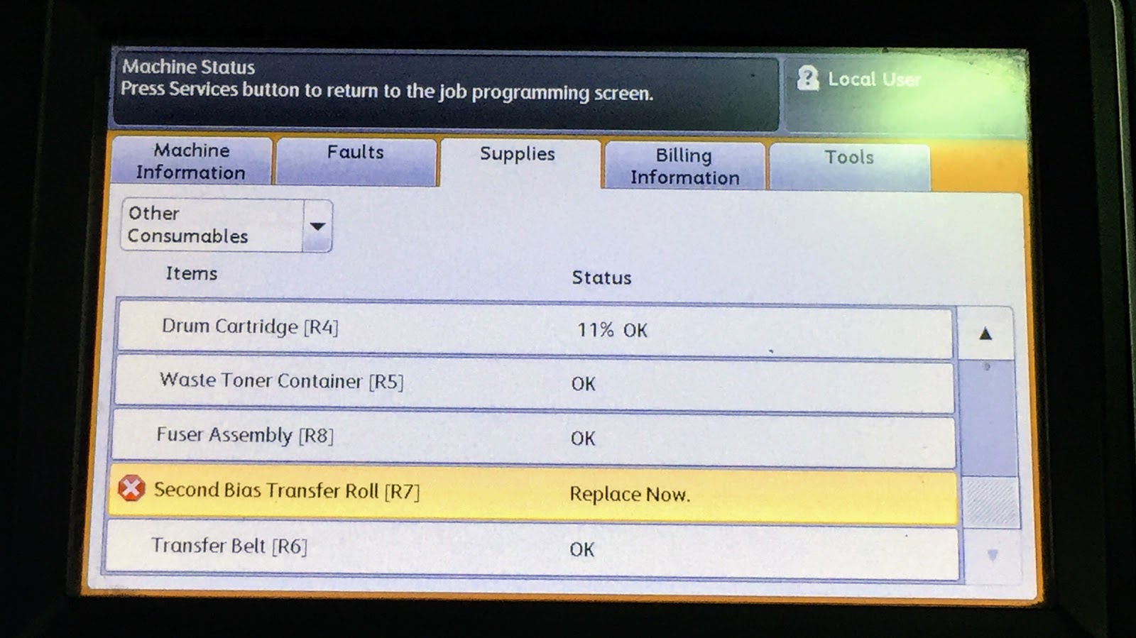 xerox workcentre diagnostic mode