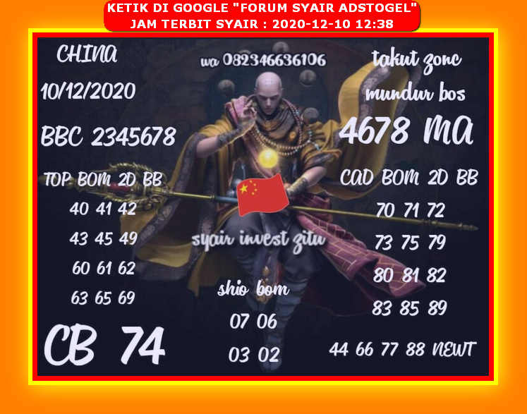 Syair Sydney Kamis 10 Desember 2020 Royal Syair