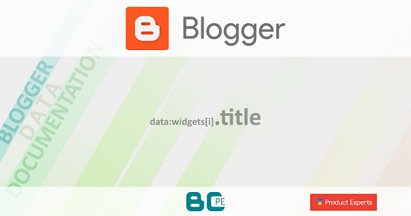Blogger - data:widgets[i].title