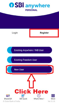 how to register for sbi anywhere mobile app