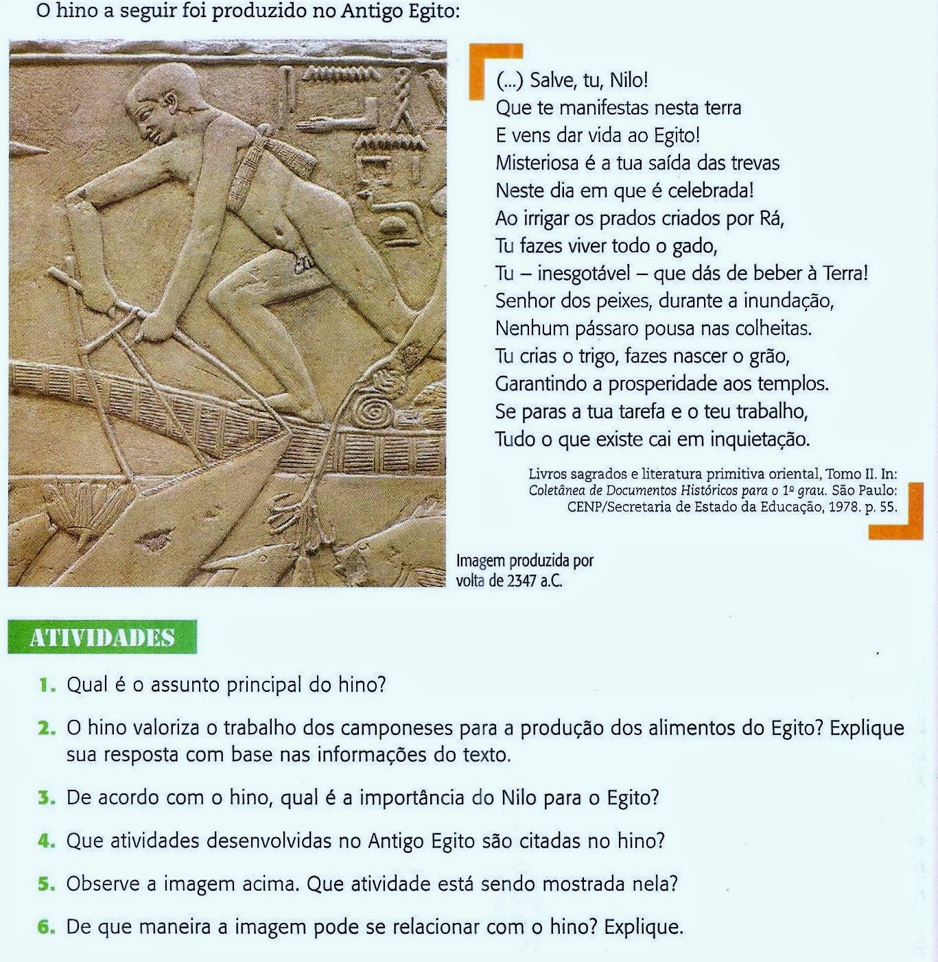 Historiar na Escola Egito Antigo