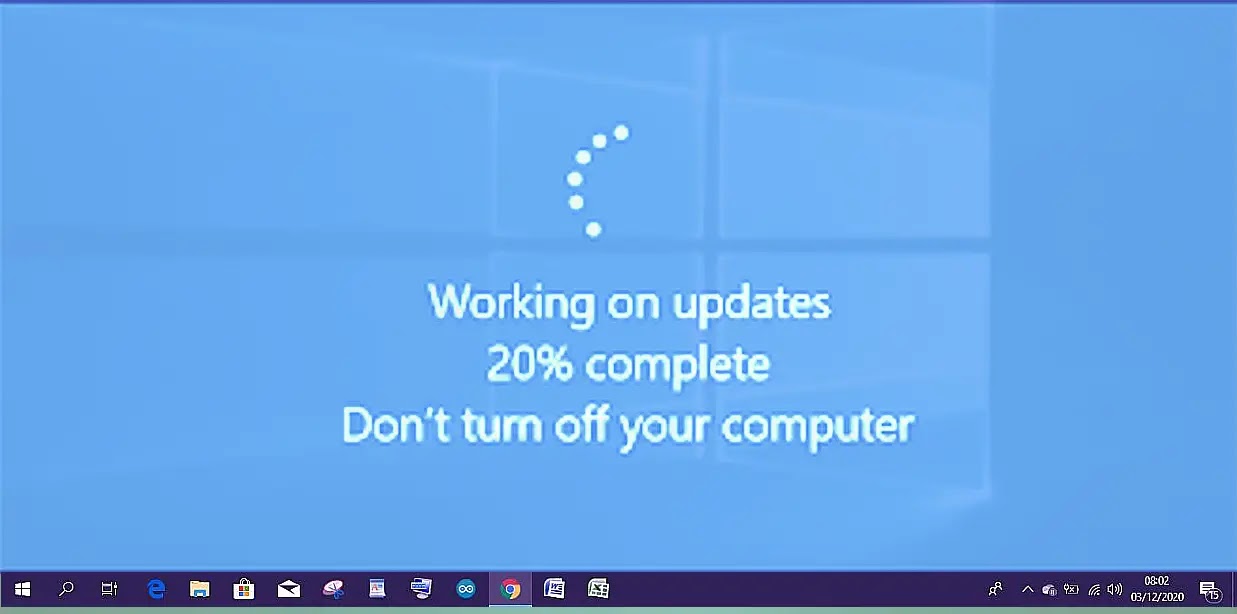 Windows 10  Update is ready for your device.