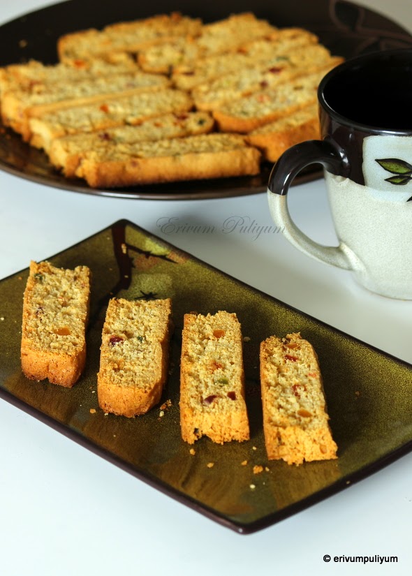 Erivum Puliyum: Indian Tea Rusk | Milk(Cake) Rusk | Tutty Fruity Rusk ...