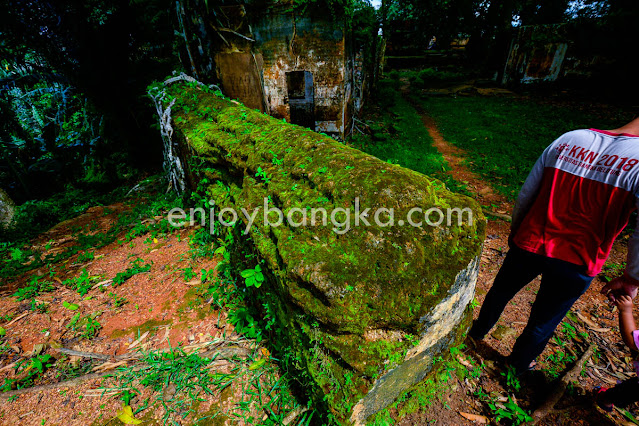 Spot Wisata Benteng Toboali di enjoy bangka