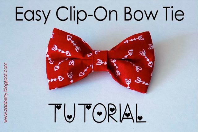 Zaaberry: Easy Clip-On Bow Tie - TUTORIAL