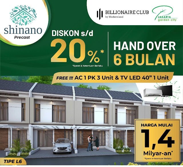 Rumah JGC Jakarta Garden City Promo Diskon Harga dan