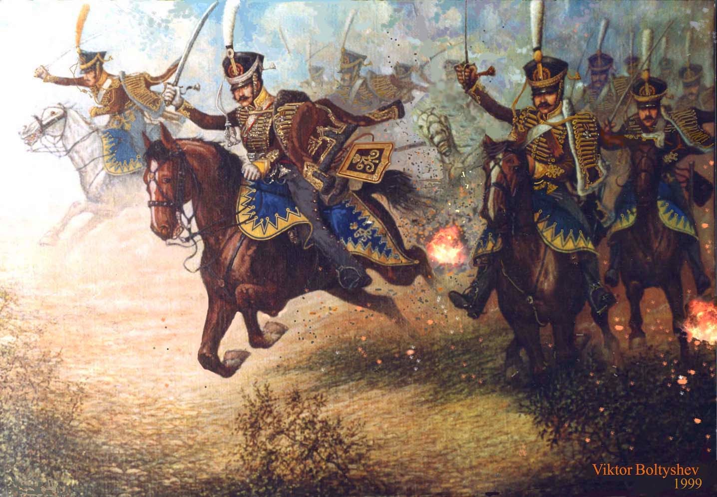 Изображение народной войны. Ахтырский Гусарский полк 1812 Давыдов.