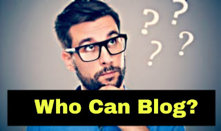 Man thinking who can blog