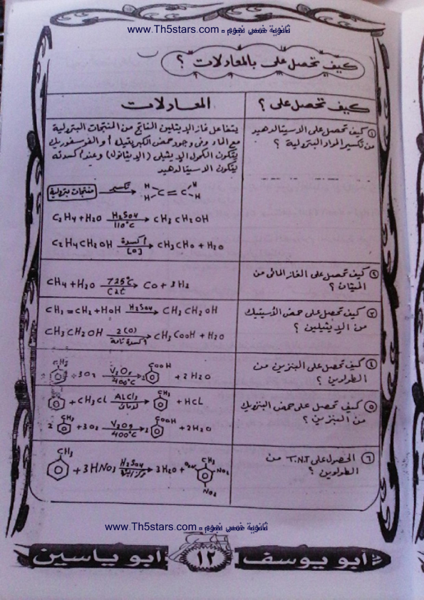 مراجعة الكيمياء العضويه للصف الثالث الثانوي 0%2B%252812%2529