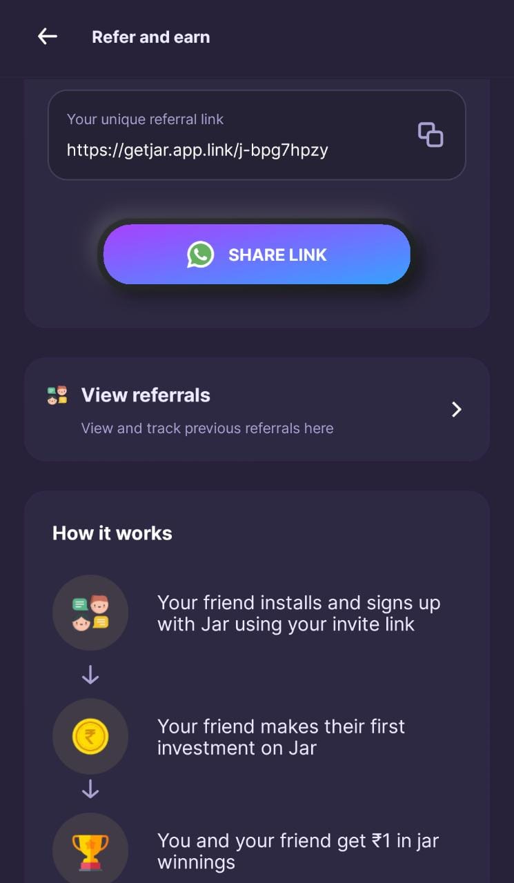 Use Jar App Promo Code to get upto ₹50 Joining Bonus