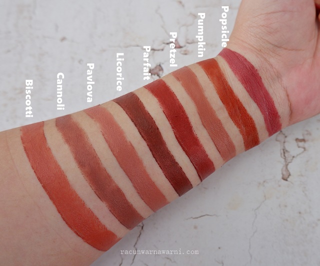 Review BLP Lip Bullet Swatch All Shades Racun WarnaWarni