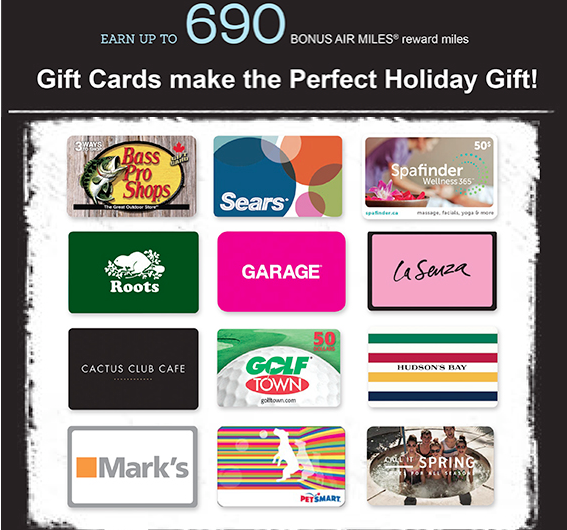 $10 gift cards canada