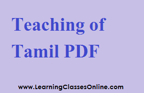 B.ed tamil medium books free download pdf
