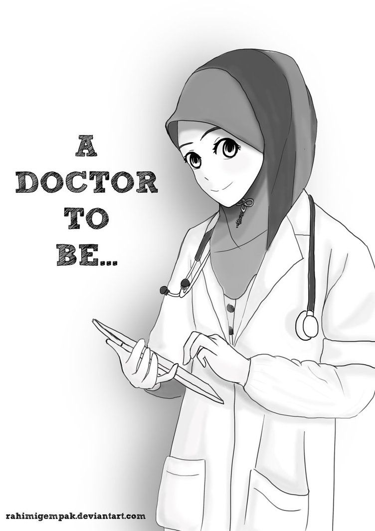  Gambar Animasi Dokter Muslimah  Gambar  Animasi  Keren