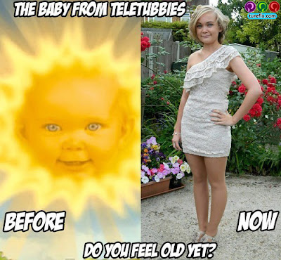 Funny meme picture Teletubbies sun, television show