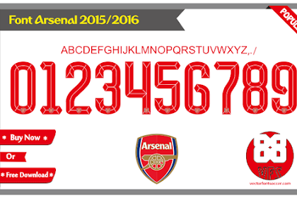 Font Vector Arsenal 2015 / 2016