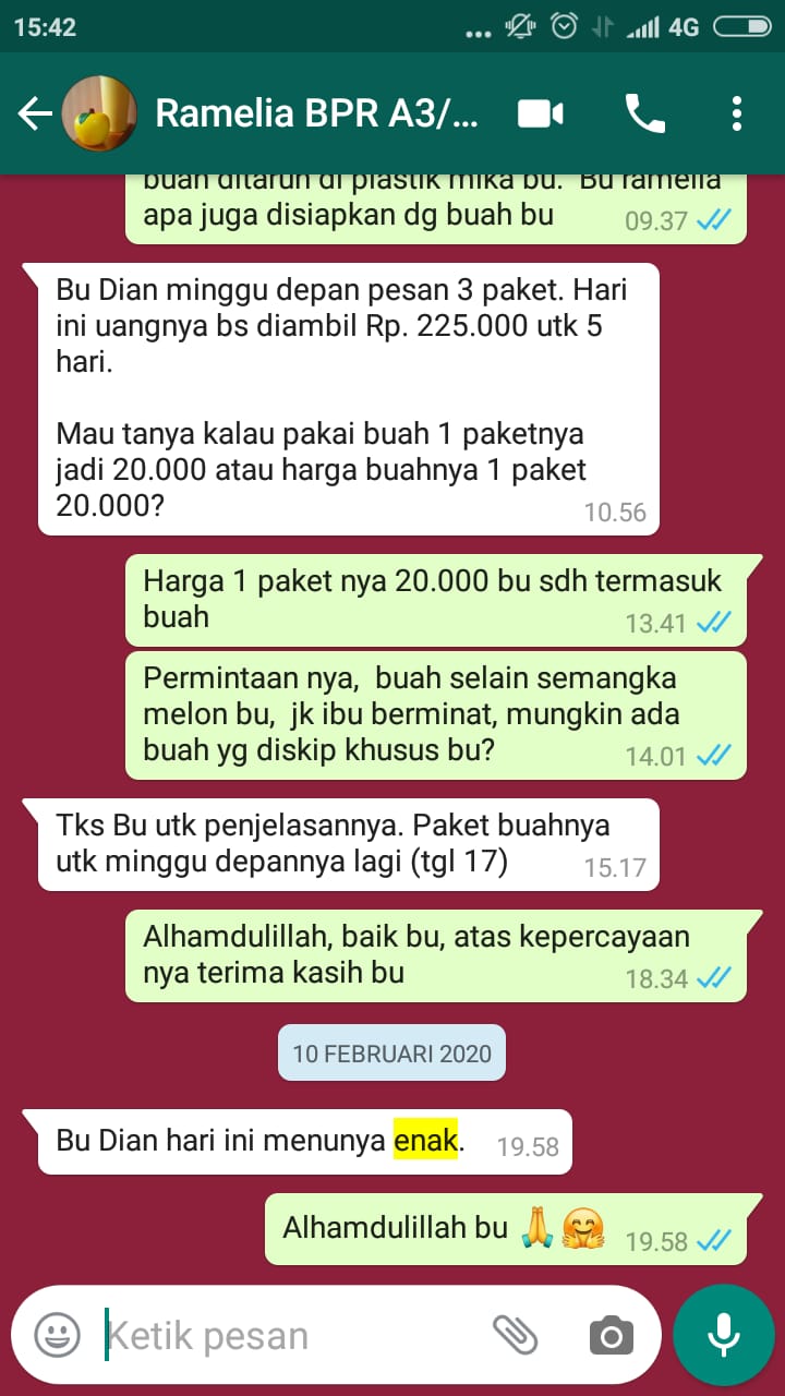 testimoni ladapala catering