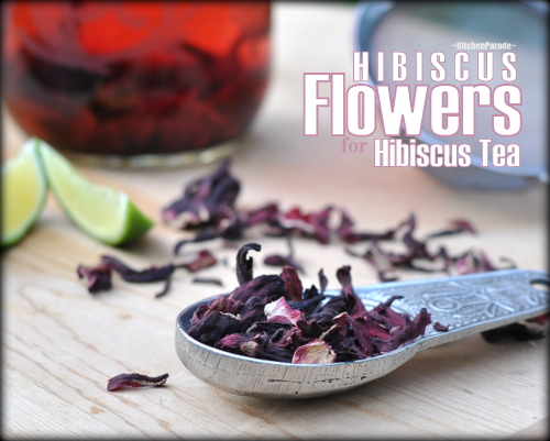 Hibiscus Tea with Ginger & Vanilla ♥ KitchenParade.com, for anyone who wants to drink more water, great for Weight Watchers, Medifast and other diet programs.