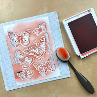 Stampin' Up! Butterfly Brilliance ~ Masking Technique ~ Blending Brushes #stampinup  www.juliedavison.com