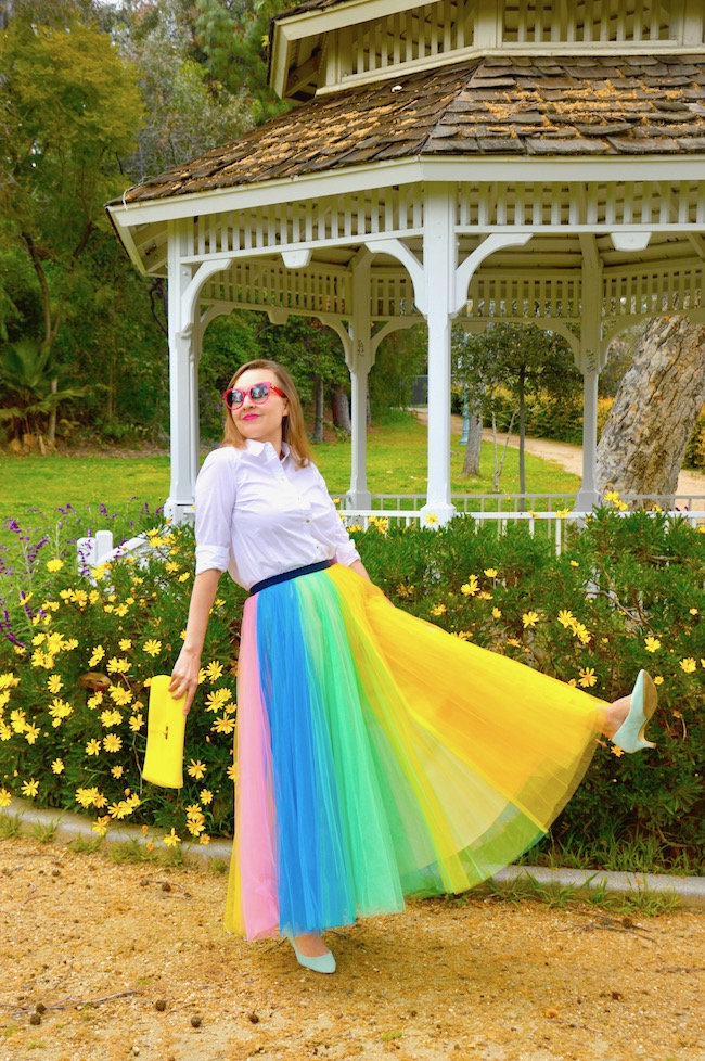 Hello Katie Girl: Rainbow Tulle Skirt