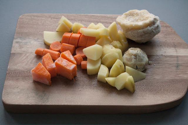 Pappa di patate e carciofi per il lattante step 2