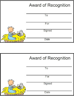Printable Bible Award Certificates