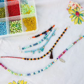 How to make necklaces and bracelets with kids using Dragonfly Designs DIY Jewelry making kits
