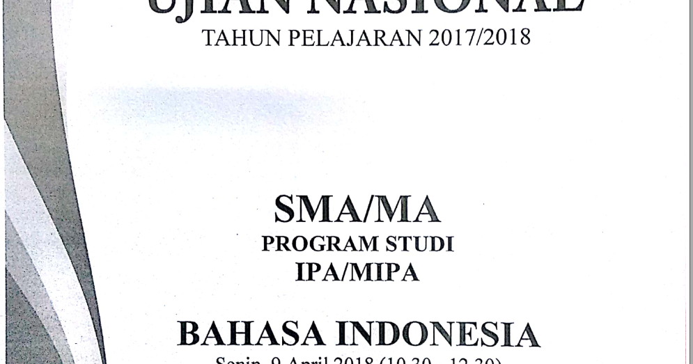 Zuhri Indonesia Pembahasan Soal Un Bahasa Indonesia Sma Ma Tahun