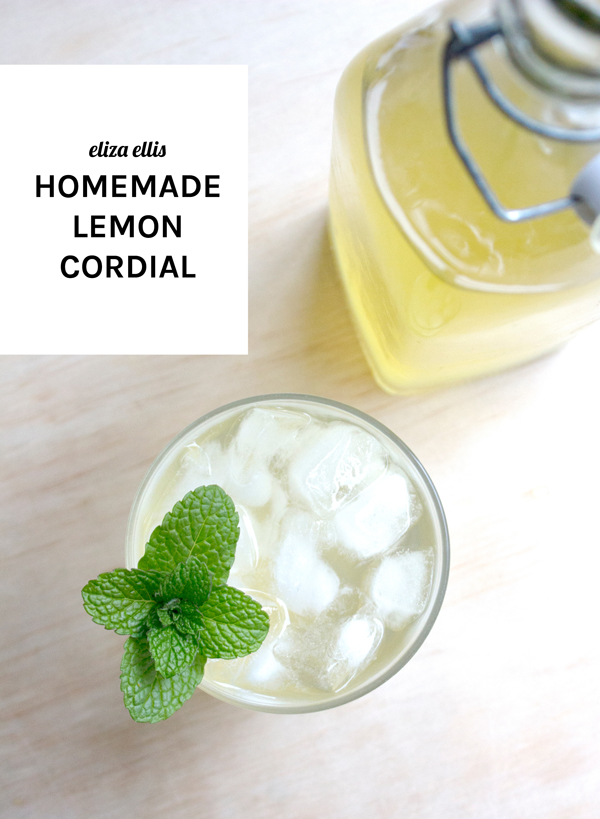 Homemade Lemon Cordial by Eliza Ellis