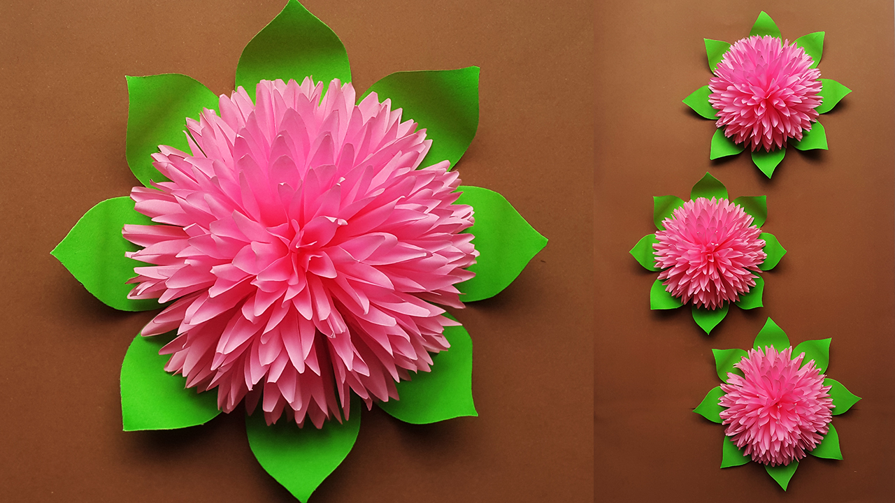 Colors Paper How To Make Beautiful Flower For Home Decor How To Make Beautiful Paper Flower For