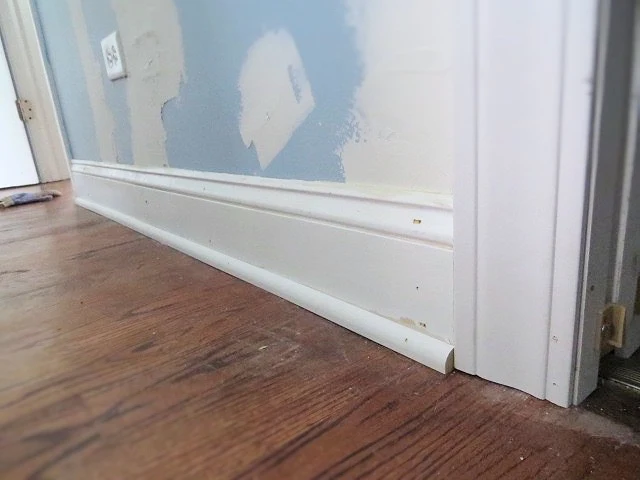 new baseboard and trim