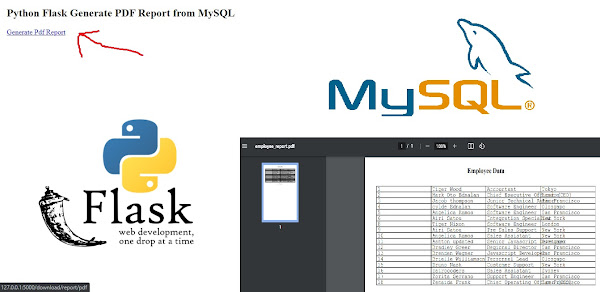 Python Flask Generate PDF Report from MySQL | Tutorial101
