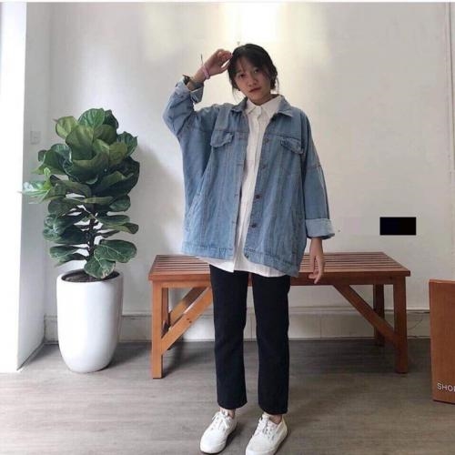 ⭐Áo khoác bò freesize dành cho các bạn thích form thường ạ 38-56kg đổ về mặc đẹp nha 7 f9c2e5a93 d1c6 45d7 b37a