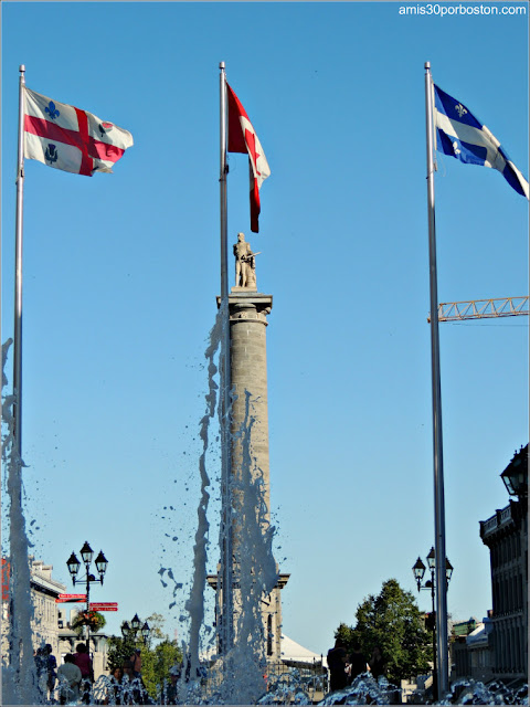 Plaza Jacques Cartier: Columna de Nelson