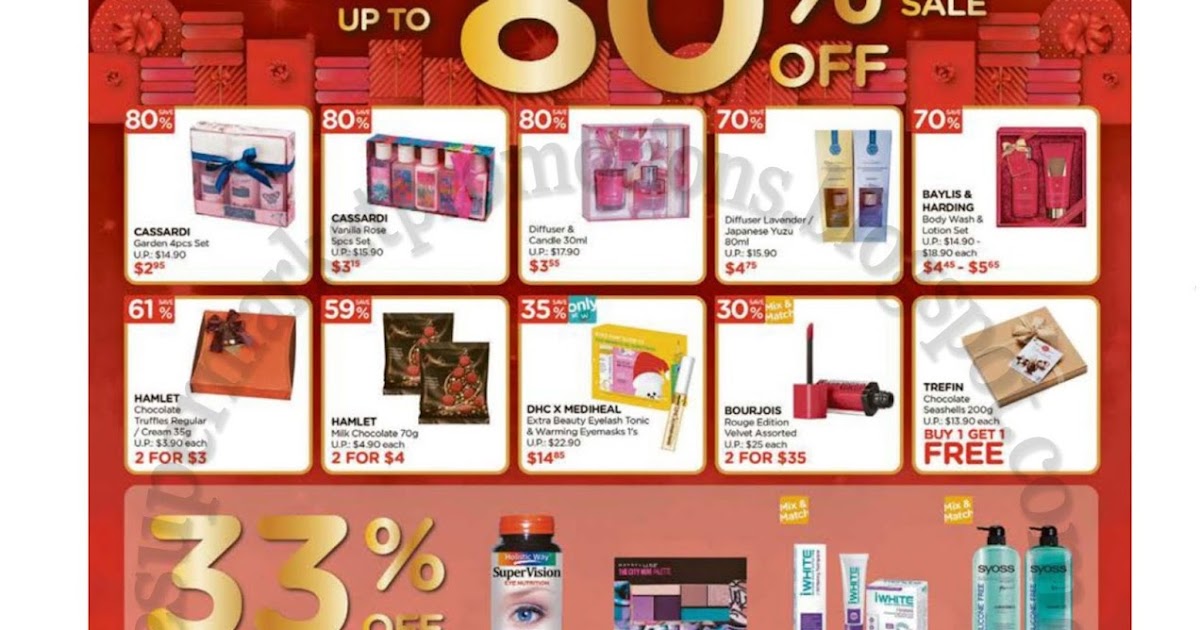 Watsons Sale 28 December 2017 03 January 2018 Supermarket Promotions