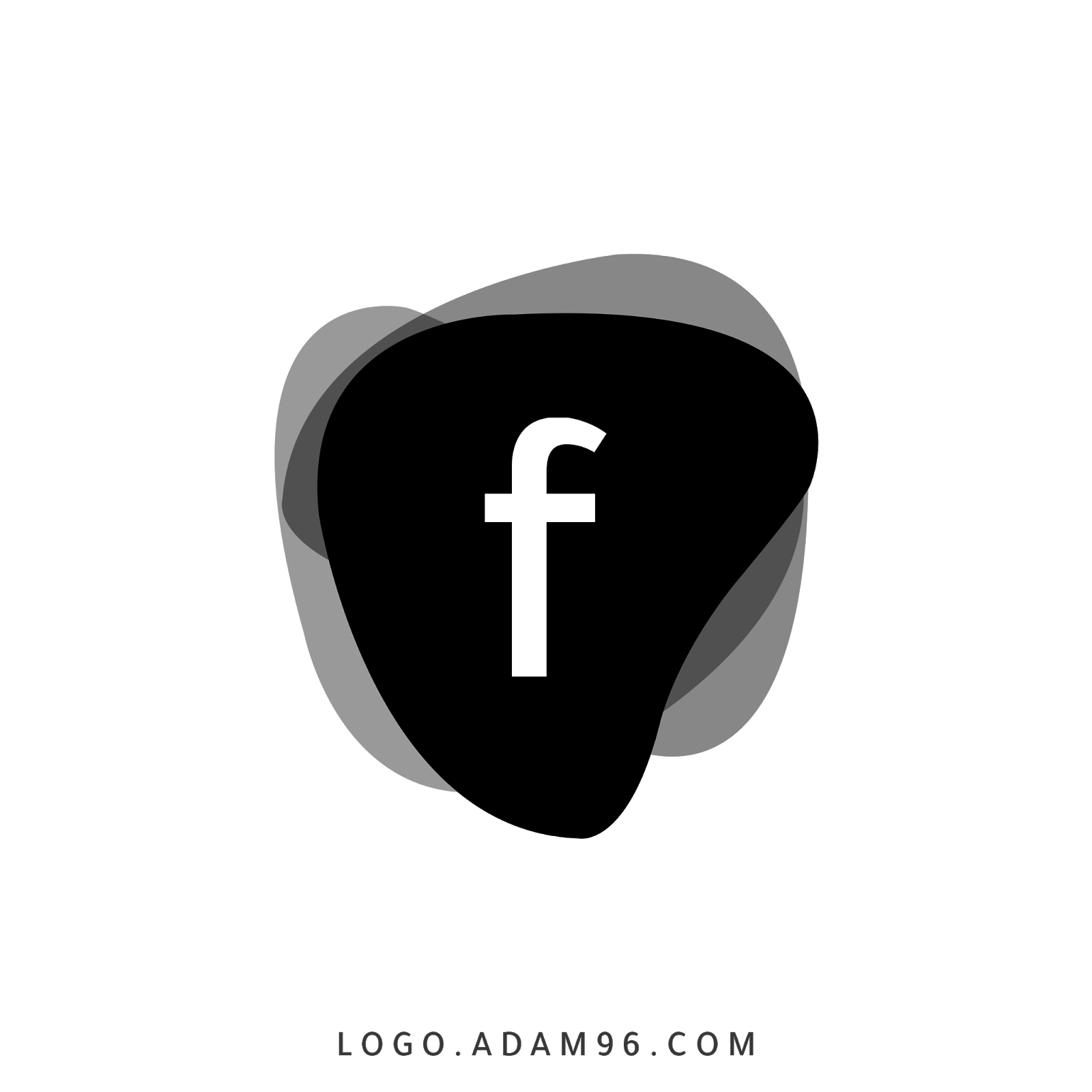 تحميل شعار فيس بوك اسود رائع بجودة عالية Logo Facebook PNG