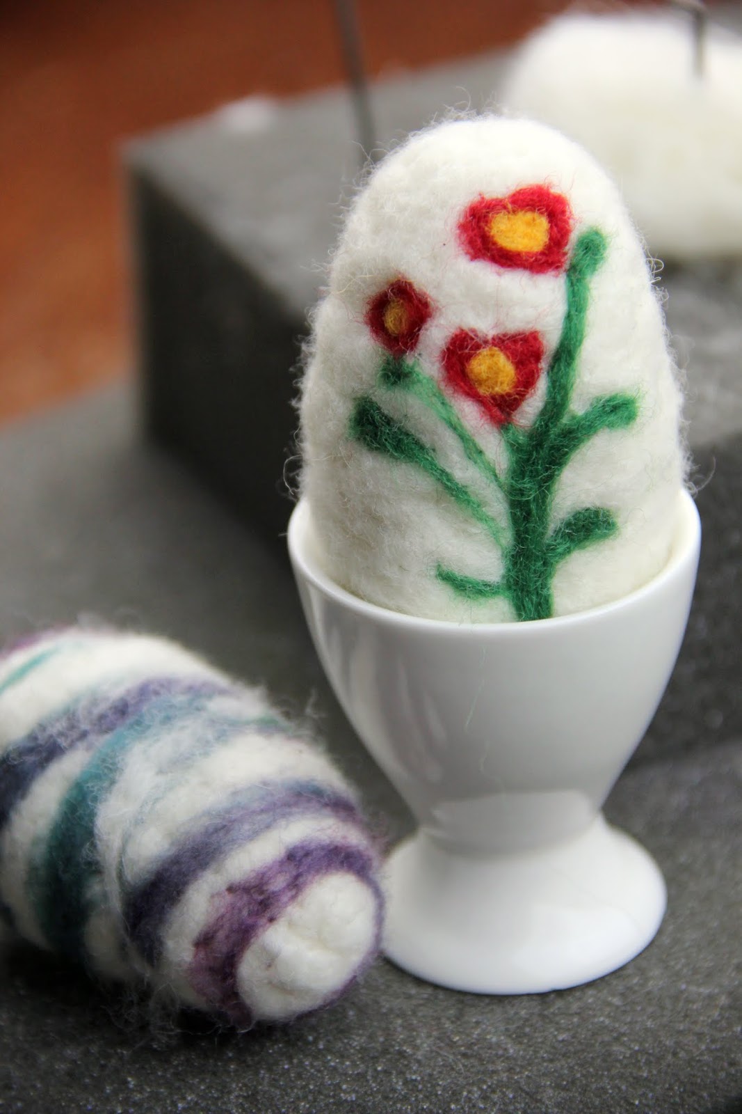 Adventures in all things food How to Create Felted Easter Eggs