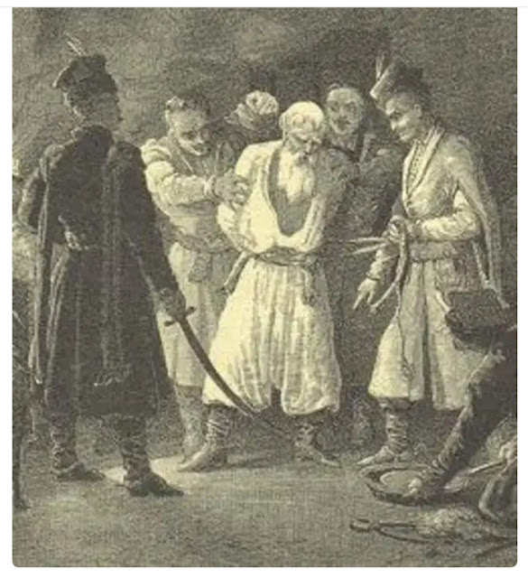 Иллюстрация художника XIX века Сластиона к поэме "Гайдамаки"