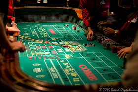 Craps table at Harrah's Cherokee Casino