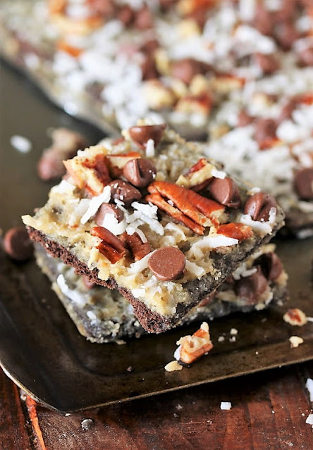 German Chocolate Cracker Candy Made with Chocolate Graham Crackers Image