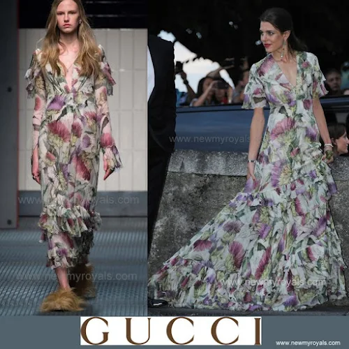 Charlotte Casiraghi Style Gucci Dress
